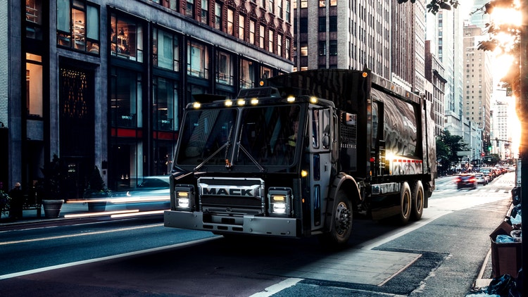 Mack Trucks' electromobility initiative showcasing electric vehicles for a cleaner future.