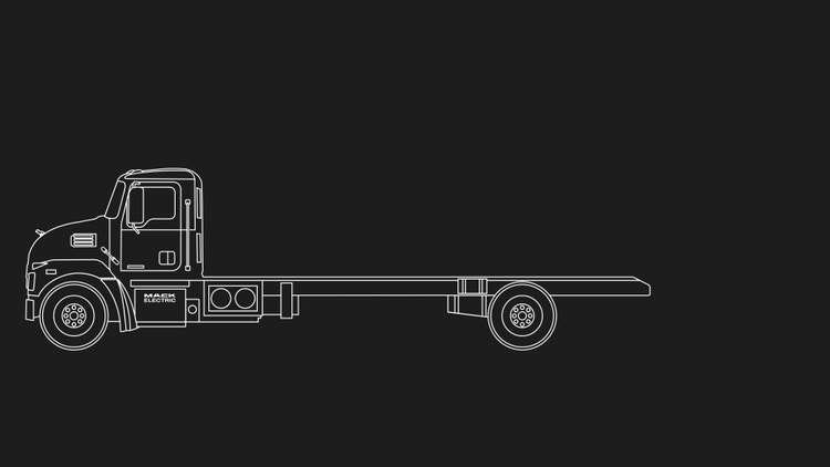A drawing of a truck Description automatically generated