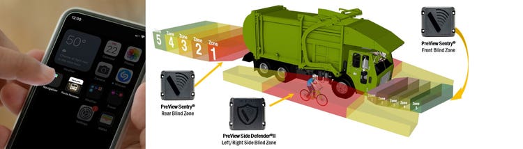 Electrify My Refuse Route Program and PreView Collision Warning Technology for Mack LR® Electric