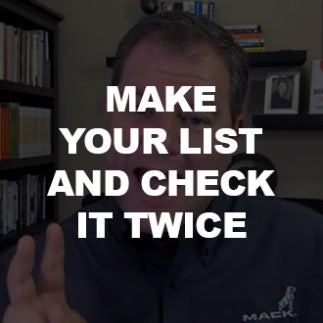 Pro Tips for Sales Management: Make Your List and Check it Twice